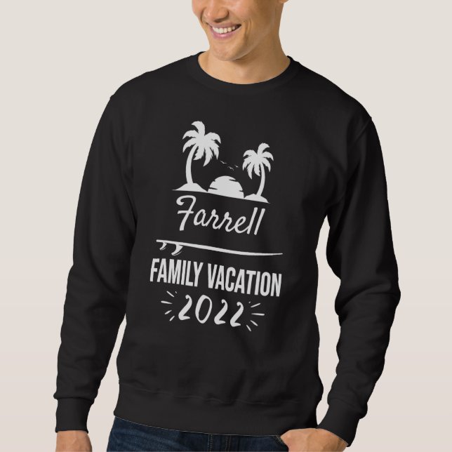 Farrell Family Vacation Tropical Group Trip Beach Sweatshirt (Front)