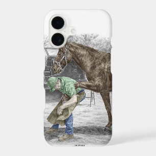Farrier Blacksmith Shoeing Horse