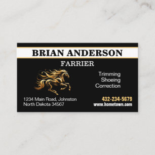 Farrier Business Card