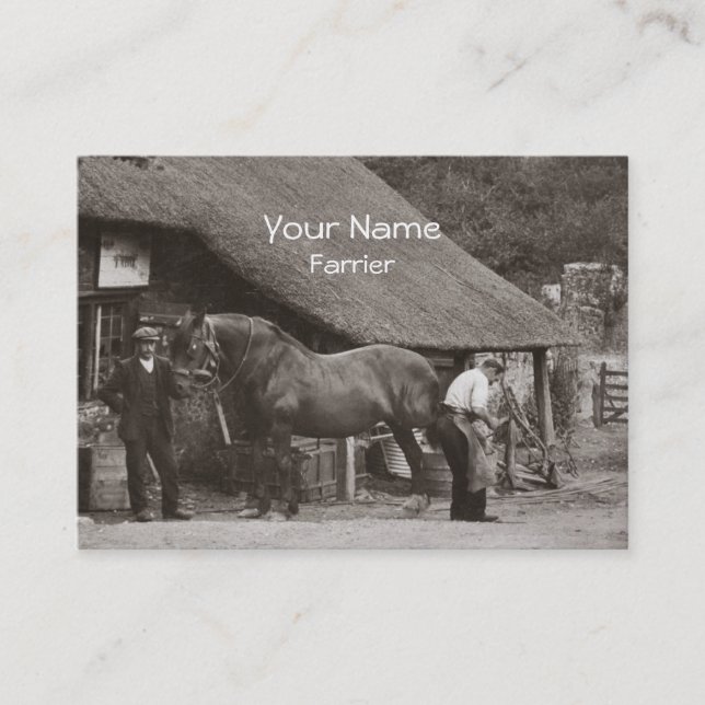 Farrier business card (Front)