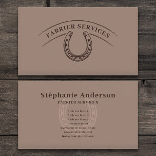 Farrier & Horseshoe Business Card