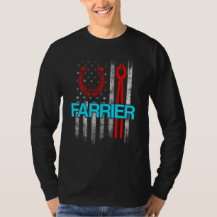 Farrier Horseshoe Hoof Trimming Equine Shoeing 40 T-Shirt