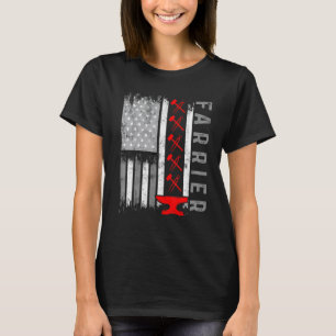 Farrier Horseshoe Hoof Trimming Equine Shoeing 4 T-Shirt