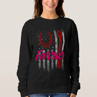 Farrier Horseshoe Hoof Trimming Equine Shoeing 74 Sweatshirt