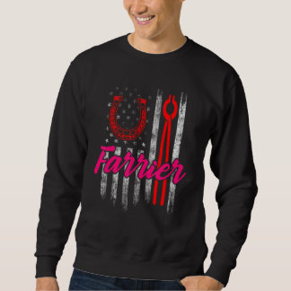Farrier Horseshoe Hoof Trimming Equine Shoeing 74 Sweatshirt