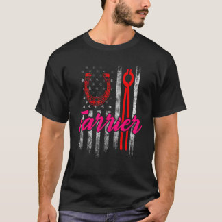 Farrier Horseshoe Hoof Trimming Equine Shoeing 74 T-Shirt