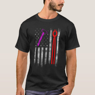 Farrier Horseshoe Hoof Trimming Equine Shoeing 85 T-Shirt