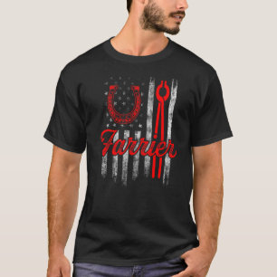 Farrier Horseshoe Hoof Trimming Equine Shoeing _8 T-Shirt