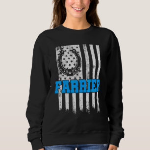 Farrier Horseshoe Hoof Trimming Equine Shoeing 91 Sweatshirt