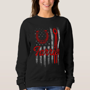 Farrier Horseshoe Hoof Trimming Equine Shoeing 92 Sweatshirt