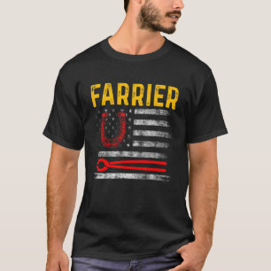 Farrier Horseshoe Hoof Trimming Equine Shoeing 93 T-Shirt