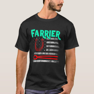 Farrier Horseshoe Hoof Trimming Equine Shoeing 95 T-Shirt
