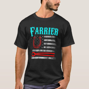 Farrier Horseshoe Hoof Trimming Equine Shoeing 99 T-Shirt