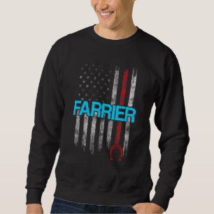 Farrier Horseshoe Hoof Trimming Equine Shoeing   Sweatshirt