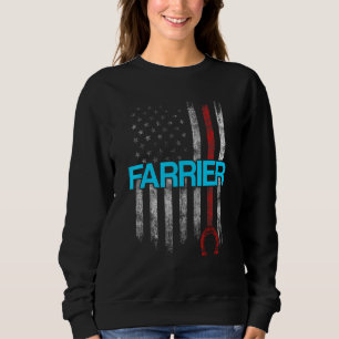 Farrier Horseshoe Hoof Trimming Equine Shoeing Sweatshirt