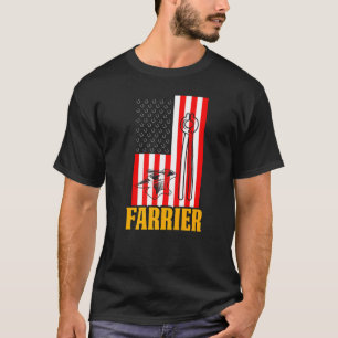 Farrier Horseshoe Hoof Trimming Equine Shoeing T-Shirt