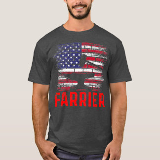 Farrier Horseshoe Hoof Trimming Equine Shoeing T-Shirt