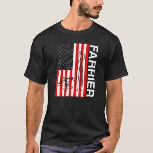 Farrier Horseshoe Hoof Trimming Equine Shoeing     T-Shirt