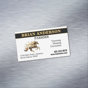 Farrier Magnetic Business Card