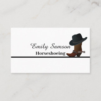 Farrier Service Business Card