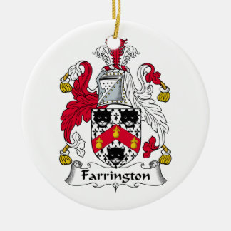 Farrington Family Crest Ceramic Tree Decoration
