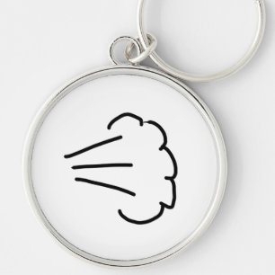 Fart Cloud Key Ring