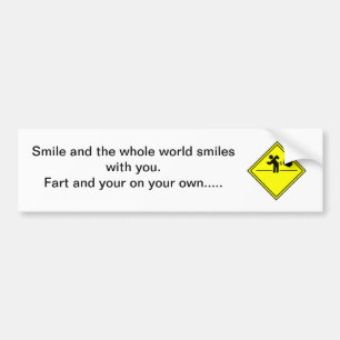 Fart Humour Bumper Sticker