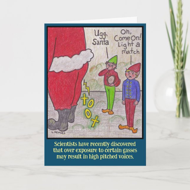 Fart Humour Christmas Card (Front)