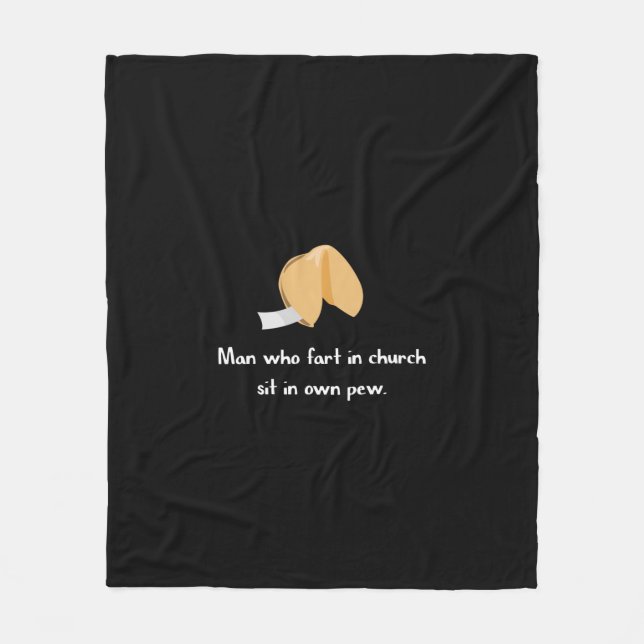 Fart in church fleece blanket (Front)