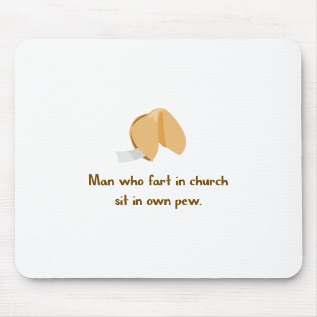 Fart in church mouse pad (Front)