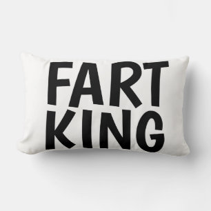 FART KING funny Lumbar Pillows