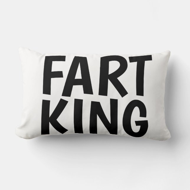 FART KING funny Lumbar Pillows (Front)