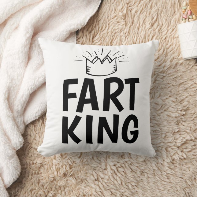 FART KINGFUNNY DAD throw Pillows (Blanket)