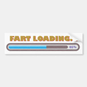 FART LOADING BUMPER STICKER