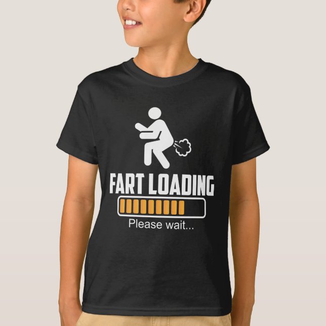 Fart Loading Hilarious Farting T-Shirt (Front)