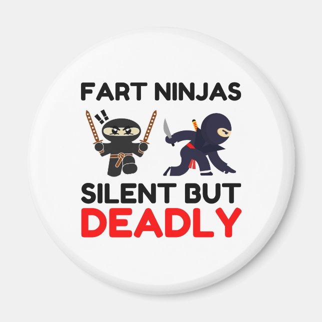 Fart Ninjas Silent But Deadly Magnet (Front)