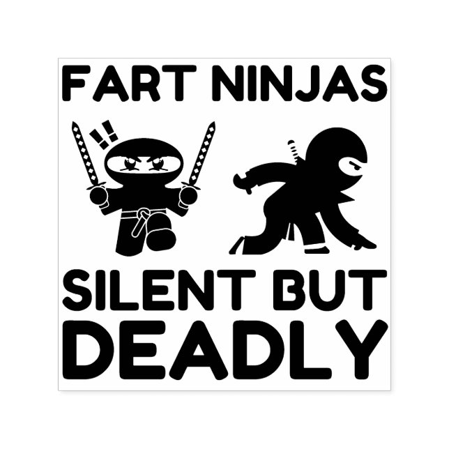 Fart Ninjas Silent But Deadly Self-inking Stamp (Design)