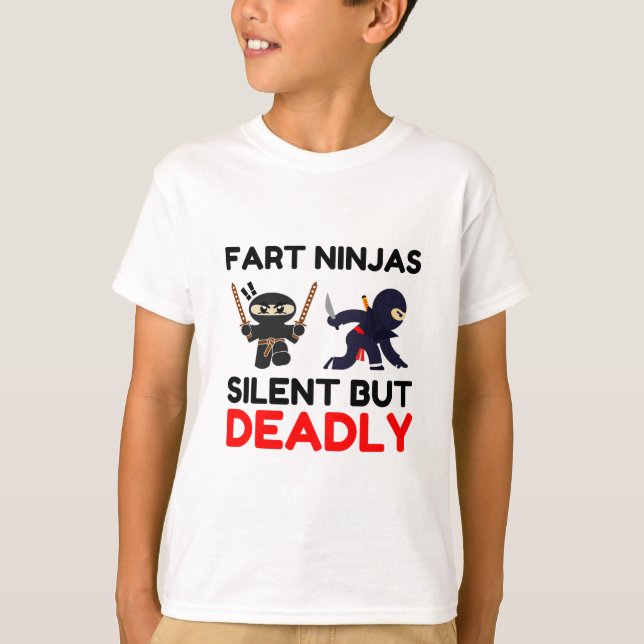 Fart Ninjas Silent But Deadly T-Shirt (Front)