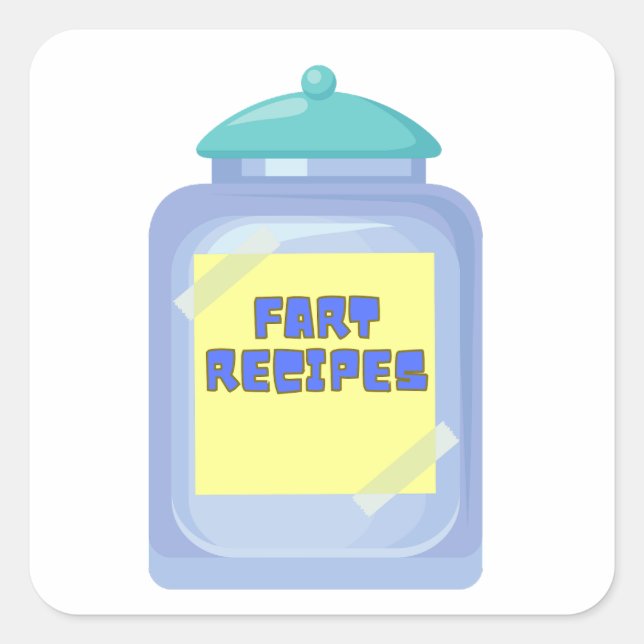 Fart Recipes Square Sticker (Front)