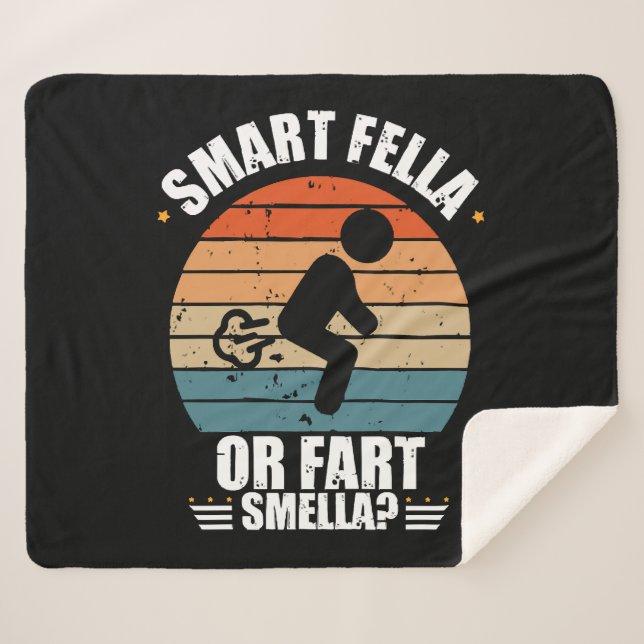 Fart Sherpa Blanket (Front (Horizontal))