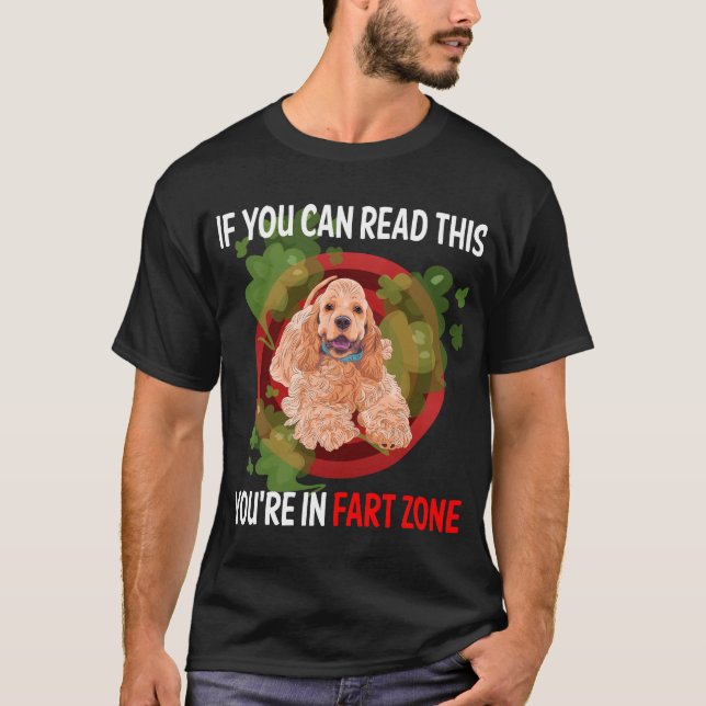 Fart Zone Cocker Spaniel 01 T-Shirt (Front)