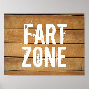 FART ZONE Rustic signs