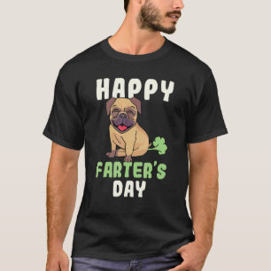 Farter's Day Farting Pug Dog Fathers Day T-Shirt