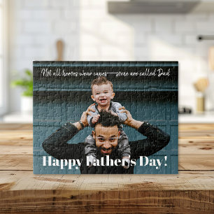 Farthers Day Hero Cute Family Photo Personalised Jigsaw Puzzle