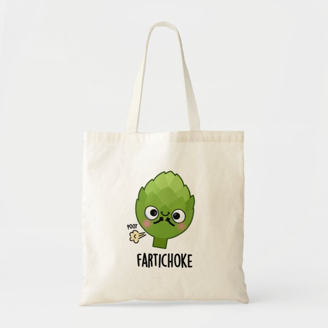 Fartichoke Funny Farting Artichoke Pun  Tote Bag (Front)