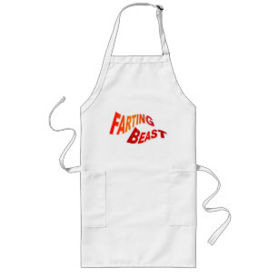 FARTING BEAST - hilarious innuendo humour Long Apron