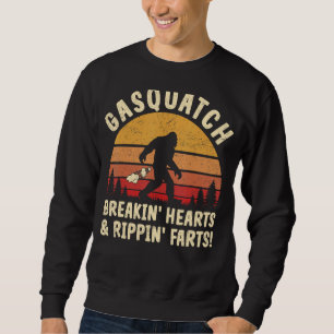 Farting Bigfoot Breaking Hearts And Ripping Farts  Sweatshirt
