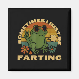 Farting Frog Just Sarcastic I Sometimes Smile Magnet