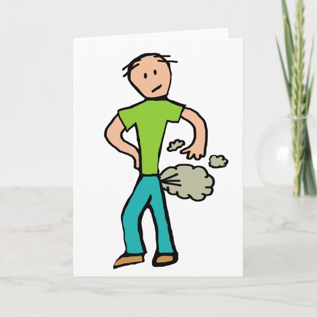 Farting Man Card (Front)
