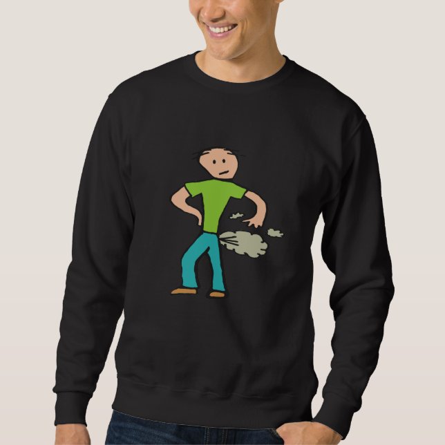Farting Man Sweatshirt (Front)